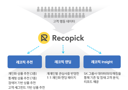 추천엔진 기반의 레코픽 개인화 추천, 개인화 랜딩 페이지, 마이크로 타겟팅 플랫폼 서비스